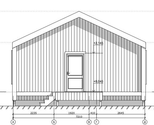 Готовый проект каркасного дома "Барнхаус 55" Готовый проект каркасного дома "Барнхаус 55"