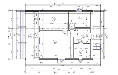 Готовый проект каркасного дома "Барнхаус 55" Готовый проект каркасного дома "Барнхаус 55"